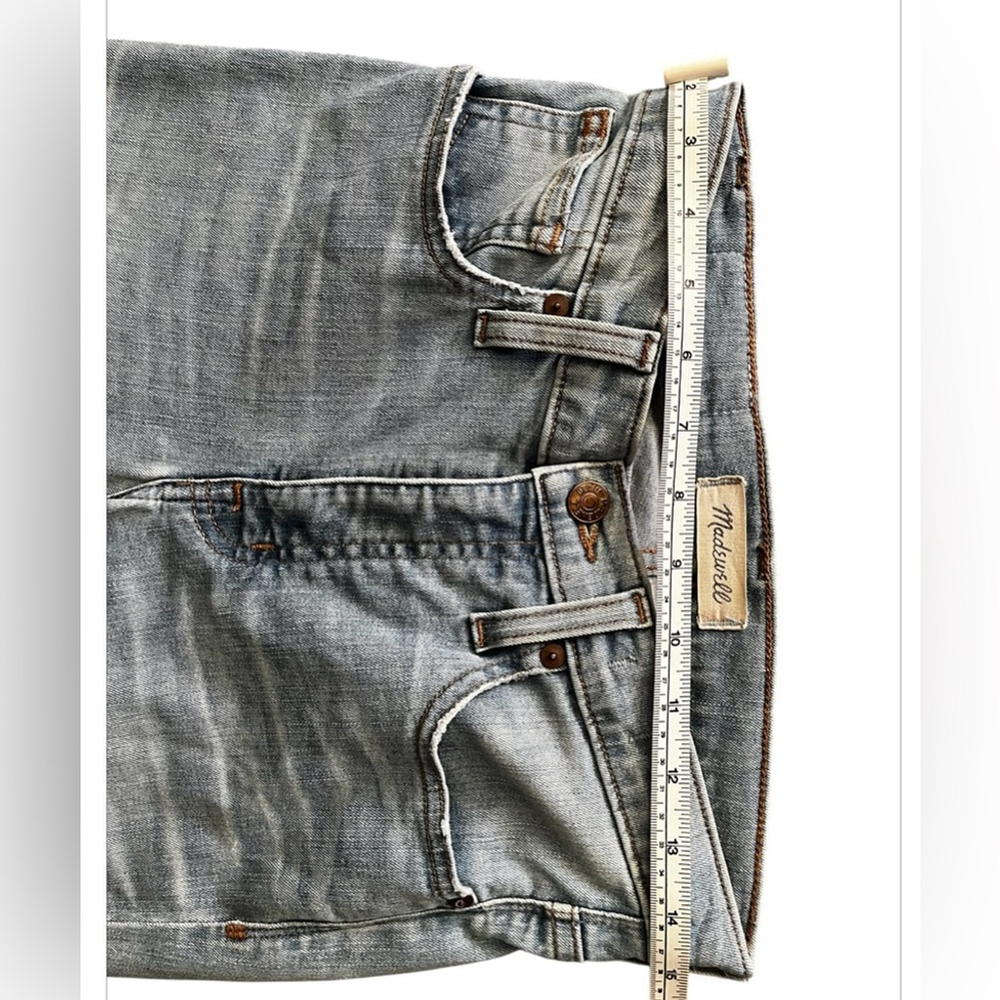 Madewell 9” High Rise Skinny Jeans, Light Wash, Frayed Bottoms, SZ: 25 - Picture 4 of 12